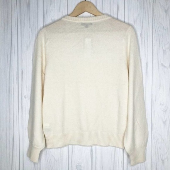 J. CREW Crewneck Sweater with Jeweled Buttons - Picture 7 of 7